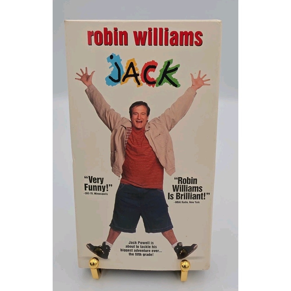 Jack VHS 1996 Robin Williams Francis Ford Coppola Comedy Movie NTSC PG-13